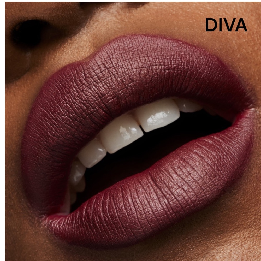 Mac Matte Lipstick DIVA Intense Reddish Burgundy Long Lasting 10 hours lipstick - Picture 2 of 10